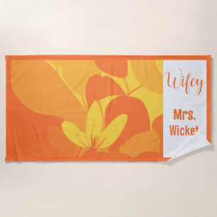 Serviette Hawaiian Beach personnalisée