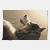 Serviette Husky Chien Husky Malamute Serviette de  (Horizontal)