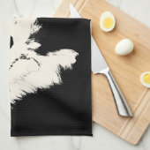 Serviette Husky Chien Husky Malamute Serviette de  (Quart Plié)