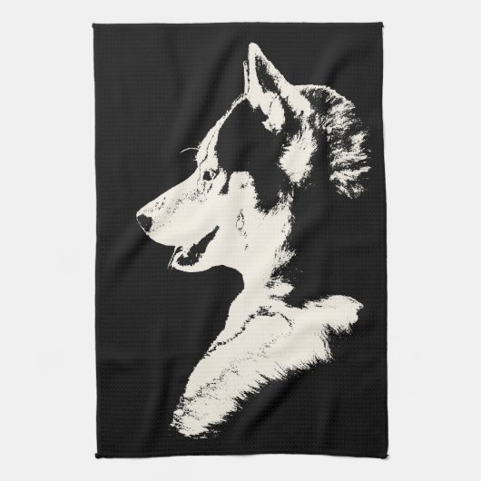 Serviette Husky Chien Husky Malamute Serviette de  (Vertical)
