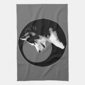 Serviette Husky Pup Husky Malamute Serviette de th (Vertical)