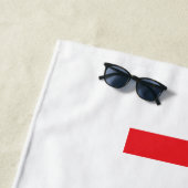 Serviette Iconique de plage Circa de la NASA (blan (En situation)