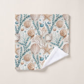 Serviette inspirée du monde maritime dans une pale (Gant de toilette)