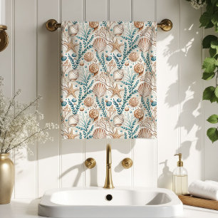 Serviette inspirée du monde maritime dans une pale