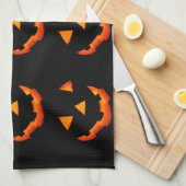 Serviette Jack-o'-Lantern (Quart Plié)