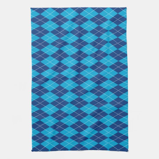 Serviette Jacquard bleu (Vertical)