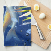 serviette japonaise koi carp pond (Quart Plié)