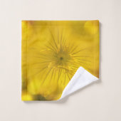 Serviette Jaune Bokeh Fleur (Gant de toilette)