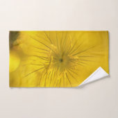 Serviette Jaune Bokeh Fleur (Serviette à main)