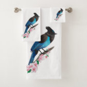 Serviette Jay de Steller (En situation)