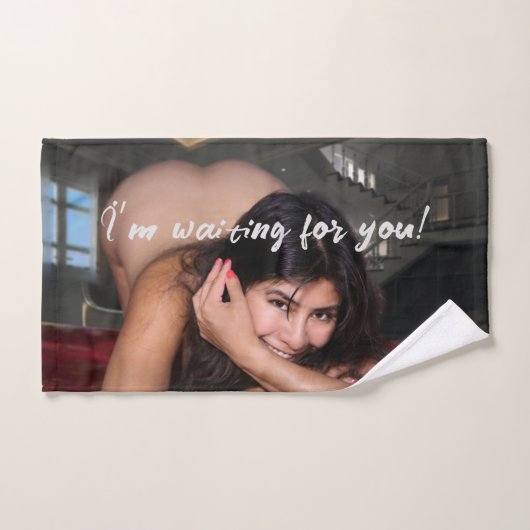 Serviette / Je vous attends (Serviette à main)