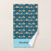 Serviette joli poisson rouge (Serviette à main)