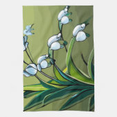 serviette : Jolie Lily : Danser délicate du printe (Vertical)