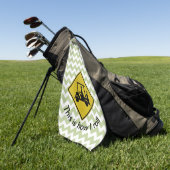Serviette jouante au golf de golf de Chevron de (Vert)