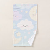 Serviette Kawaii Ciel Pastel (Serviette à main)