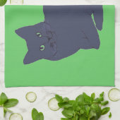Serviette Kitty grise (Plié)