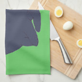 Serviette Kitty grise (Quart Plié)