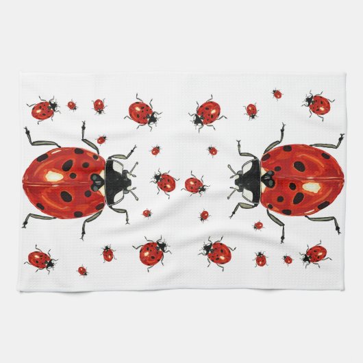 Serviette Lady Bug Microfibre Waffle (Horizontal)