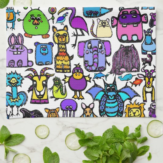 serviette "l'alphabet book" (Plié)