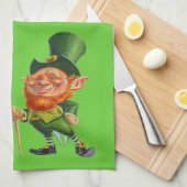 Serviette LEPRECHAUN ET POT D'OR (Quart Plié)
