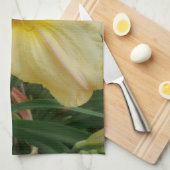 Serviette Lily Fleur Jaune (Quart Plié)