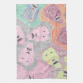 Serviette Lions fractale (Vertical)