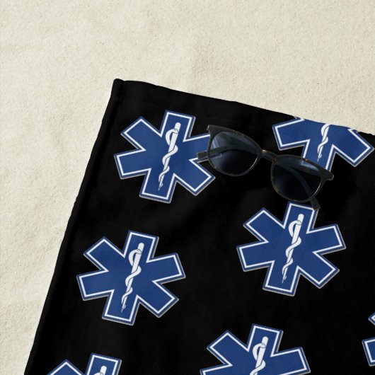 Serviette Logo Beach EMS d'urgence (En situation)