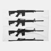 serviette m16 noire et blanche (Horizontal)