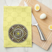 Serviette main Gemini Mandala (Quart Plié)