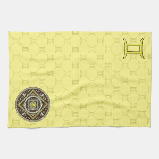 Serviette main Gemini Mandala (Horizontal)
