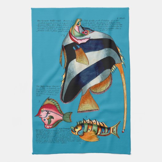 Serviette main Grande Poisson (Vertical)