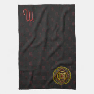 Serviette main Scorpio Mandala