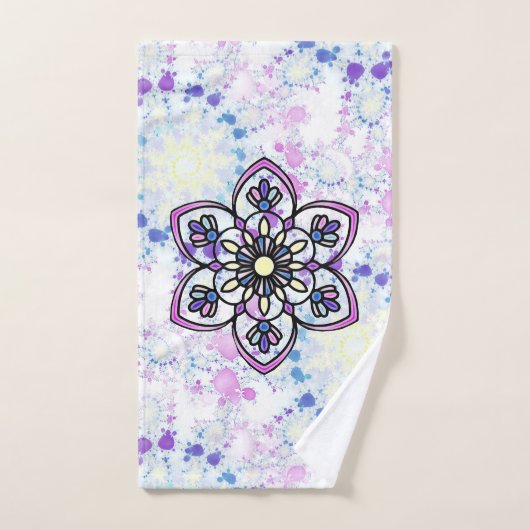 Serviette Mandala Spring (Serviette à main)