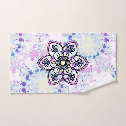 Serviette Mandala Spring (Serviette à main)