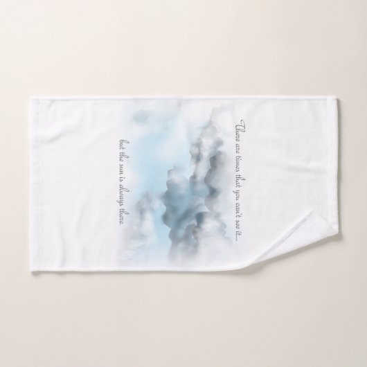 Serviette manuelle nuageuse (Serviette à main)