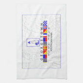 Serviette marine de drapeau de signal de Sc de (Vertical)