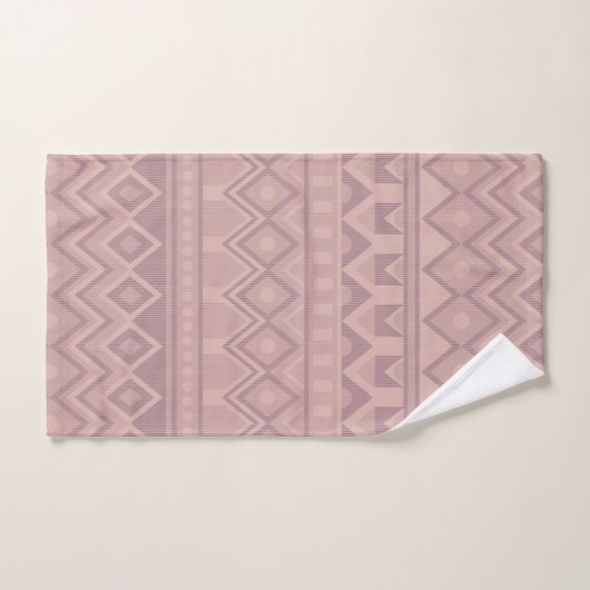 Serviette Mauve Geo (Serviette à main)