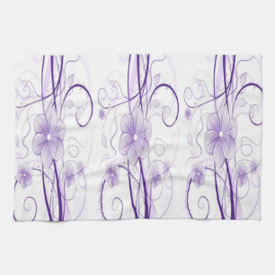 Serviette mauve Miriam