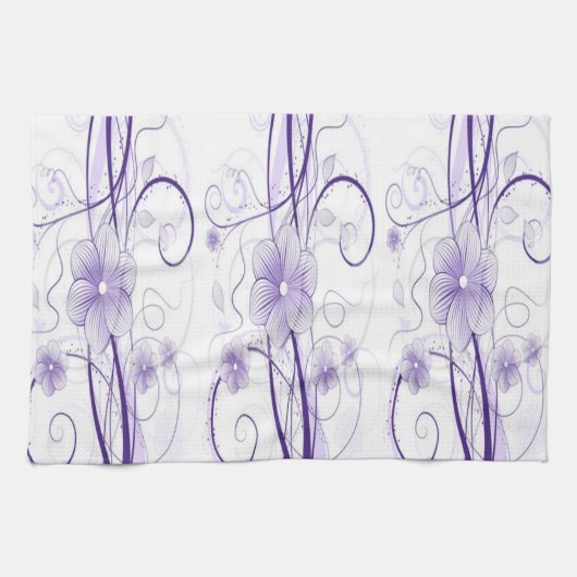 Serviette mauve Miriam (Horizontal)