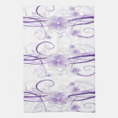 Serviette mauve Miriam (Vertical)