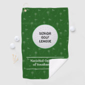 Serviette membre personnalisée du club de golf (En situation)