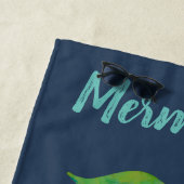 Serviette Mermaid Beach personnalisée (En situation)