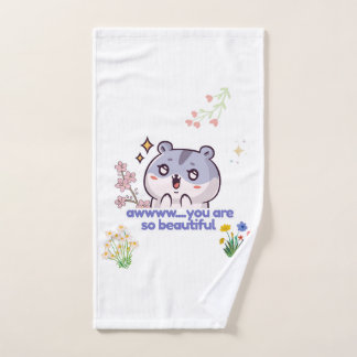 Serviette Mignonne pour Hamster au Style Esthétiqu