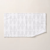 Serviette minimaliste pour motif de cygne gris (Serviette à main)