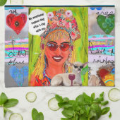 Serviette Mon chien de soutien émotionnel (Plié)