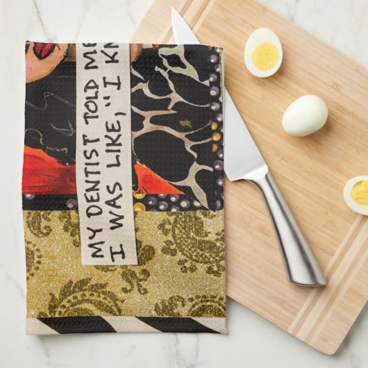 Serviette - mon dentiste m'a dit que j'avais besoi (Quart Plié)