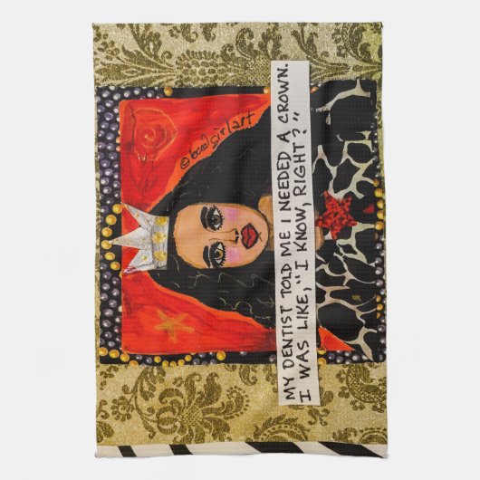 Serviette - mon dentiste m'a dit que j'avais besoi (Vertical)