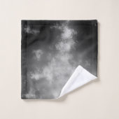 Serviette monochrome gris ciel de nuit (Gant de toilette)