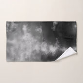 Serviette monochrome gris ciel de nuit (Serviette à main)