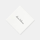Serviette Monogramme | Serviettes en Papier avec T (Coin)